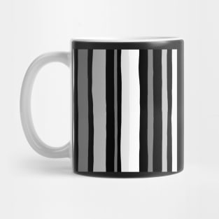 Striped black and white pattern Mug